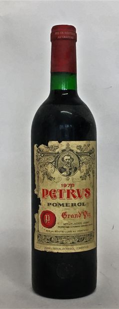 null 1 bottle PETRUS 1978 Slightly stained label, scratches. Low neck.