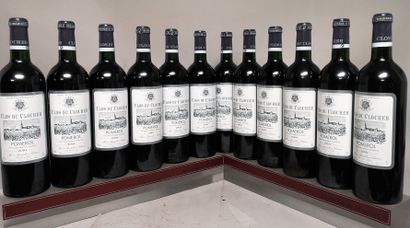 null 12 bottles CLOS DU CLOCHER - Pomerol 2001 In wooden case.

 Base level neck...