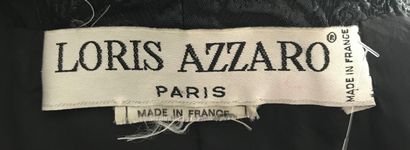 null LORIS AZZARO Paris Veste smocking damassée en lurex et gansée satin noir -Taille...