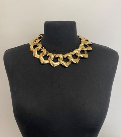 null YVES SAINT LAURENT Collier coeurs croisés en métal doré - siglé 

Longueur ...