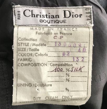 null CHRISTIAN DIOR Boutique Pantalon soie grise -Taille indiquée 40