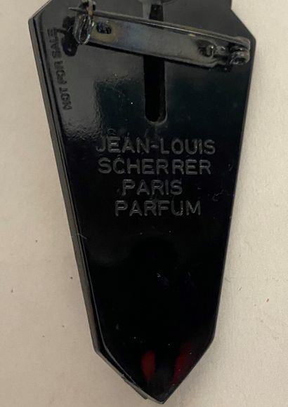 null JEAN LOUIS SCHERRER Paris Parfums Lot de 3 Broches en bakélite et strass - Collier...
