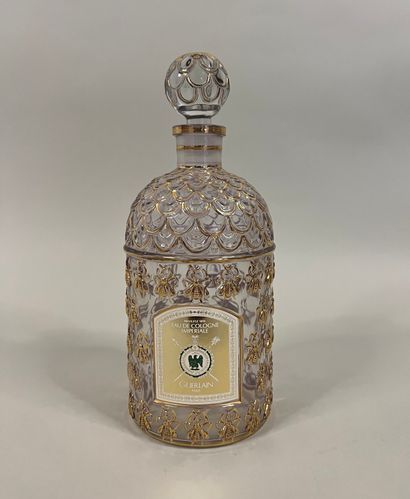 null GUERLAIN Paris Eau de Cologne imperial glass bottle with 5 rows of golden bees...