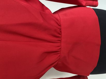 null LOLITA LEMPICKA Paris veste cintrée croisée en lainage rouge circa 80 - Taille...