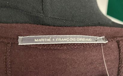 null MARITHE FRANCOIS GIRBAUD Robe en jersey chocolat - Taille indiquée 38