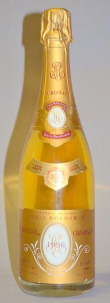 null 1 BOUTEILLE CRISTAL DE ROEDERER 1990 