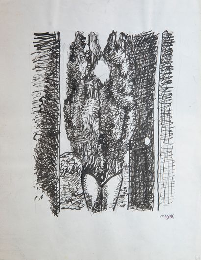 null Antoine MAYO (1905-1990)

Personnage nu

Encre sur papier signée en bas à droite

28...