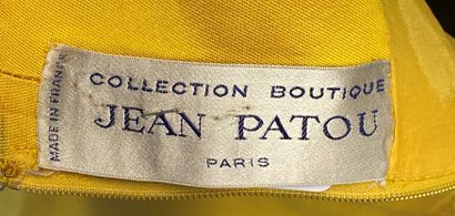 null JEAN PATOU Collection Boutique Paris Robe longue sans manches en satin bouton...