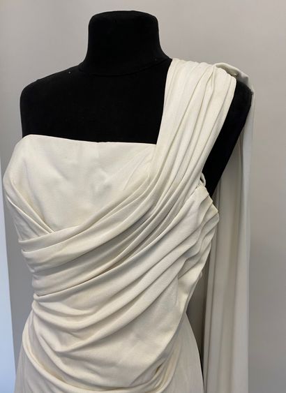 null ARTABAN Vestal dress in white jersey Size 36 (slight traces)