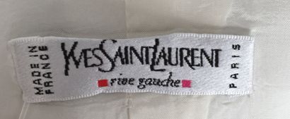 null YVES SAINT LAURENT Rive Gauche Veste en coton blanc Taille 36