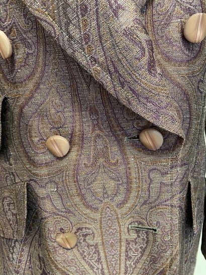 null SCHERRER Boutique Paris Parma and brown composite suit with Persian motifs -...