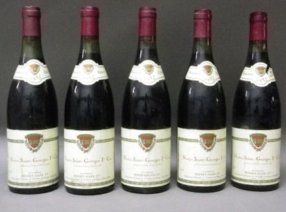 null 5 BOUTEILLES NUITS ST GEORGES 1er CRU - BOUHEY 1983