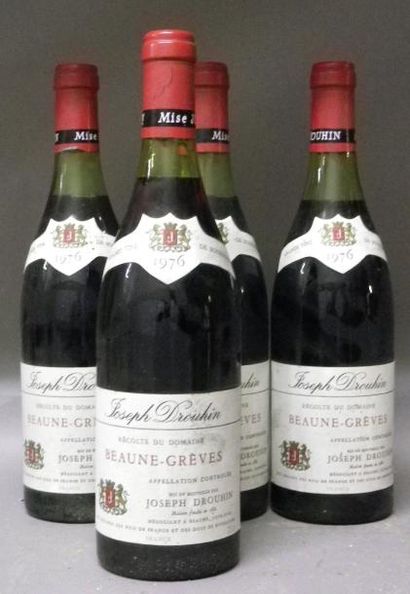 null 4 BOUTEILLES DROUHIN - BEAUNE GREVES 1976 1976