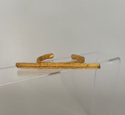 null CHRISTIANE BILLET Gilt bronze twig bracelet - unique piece signed Length 10,5cm...