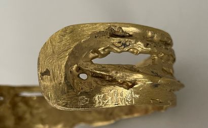 null RICK OWENS by CHRISTIANE BILLET Bracelet openwork gilded bronze rush signed...