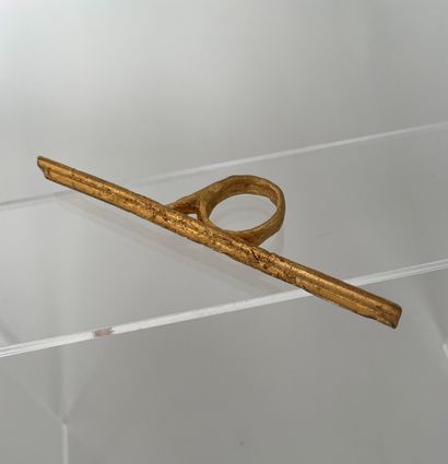 CHRISTIANE BILLET Gilt bronze twig ring -...