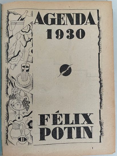 null FELIX POTIN diary 1930 hard cover illustrated by Jack Roberts 

19x15cm

(very...