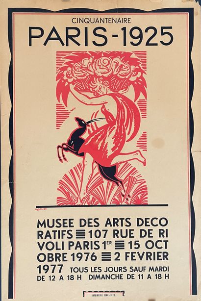 null ROBERT BONFILS- Imprimerie SEG IVRY Affiche Cinquantenaire PARIS-1925

Musée...