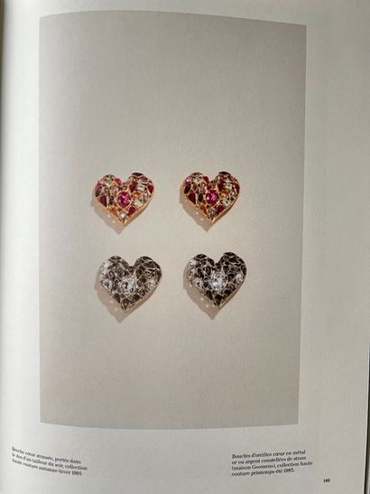 null 
YVES SAINT LAURENT by ROBERT GOOSSENS Pair of heart-shaped ear clips in gold-plated...