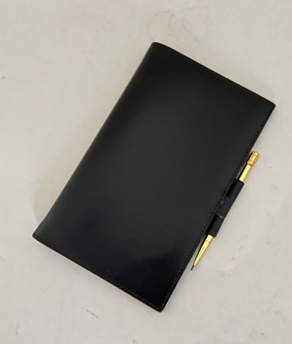 null HERMES Paris Made in France Diary cover in black box with gold lead holder unsigned...