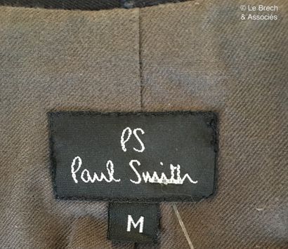 null PAUL SMITH Black cotton suit with navy stitching - Size M
