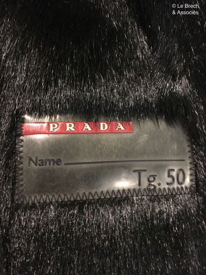 null PRADA Hooded polyester parka with black fur interior - Size indicated 50