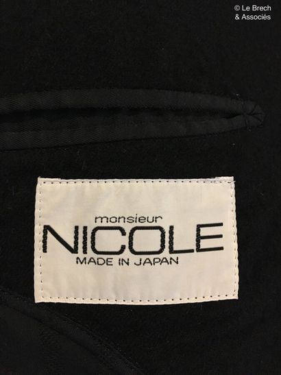 null Mister NICOLE Made in Japan Black wool jacket with white stitching - Size seems...