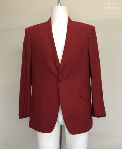 null KENZO Brick Red Linen Jacket - Size seems to fit 50