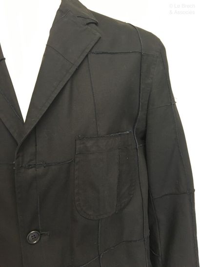 null PAUL SMITH Black cotton suit with navy stitching - Size M