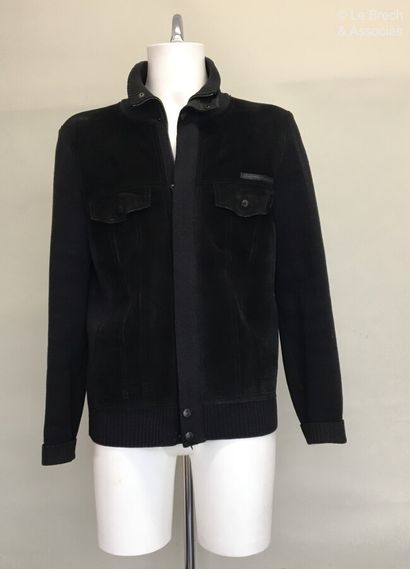 null PRADA Knit and black suede zipped jacket - Size indicated 52

(traces on the...