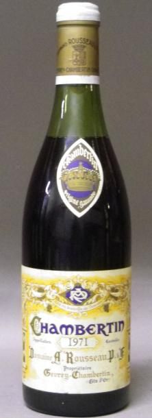 null 1 BOUTEILLE A.ROUSSEAU- CHAMBERTIN 1971 Niveau 4 CM