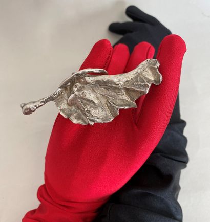 CHRISTIANE BILLET Ring leaf in silver 925...