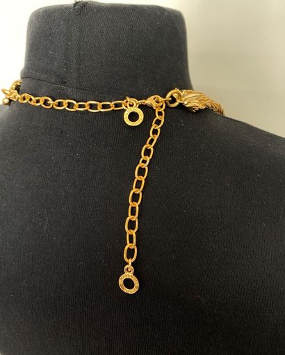 null ROBERT GOOSSENS Ribbon belt in braided gold metal - signed

Length 102cm