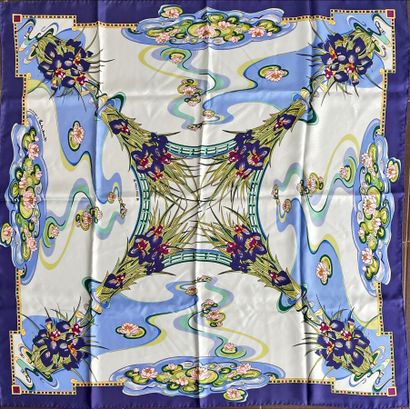  FREY WILLE Tribute to Claude Monet Silk scarf Gazette Drouot