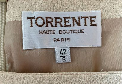 null TORRENTE Haute Boutique Paris Short Sleeve Dress and Jacket in cream composite...