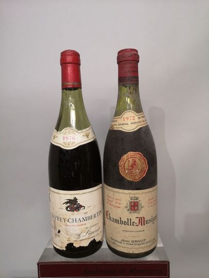 null 2 bouteilles BOURGOGNE DIVERS A VENDRE EN L'ETAT

1 CHAMBOLLE MUSIGNY - Jean...