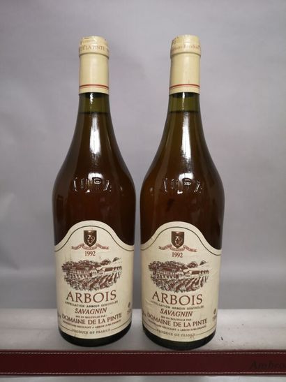 null 2 bouteilles ARBOIS "SAVAGNIN" - Domaine de La PINTE 1992

Etiquettes légèrement...
