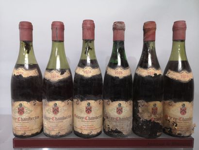null 6 bouteilles GEVREY CHAMBERTIN - Paul MONIOT 1976 

A vendre en l'état.