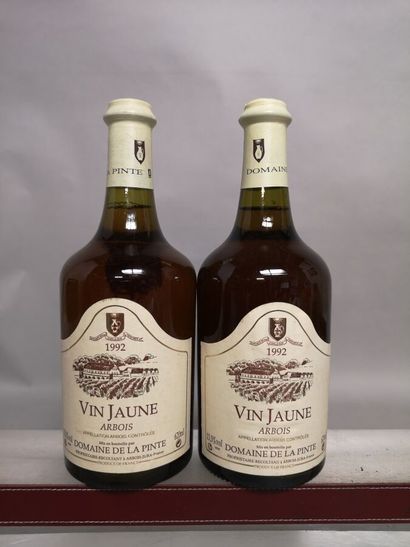 null 2 bouteilles ARBOIS "SAVAGNIN" - Domaine de La PINTE 1992