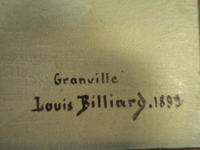 Louis BILLARD (1864-1952) Granville Huile sur toile signée située datée 1889 en bas...