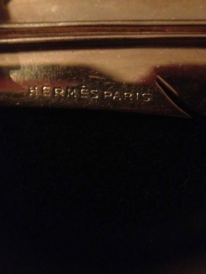 HERMES Clip Plume en or - Circa 1960 - Longueur: 6,6cm - Poids: 8,9g