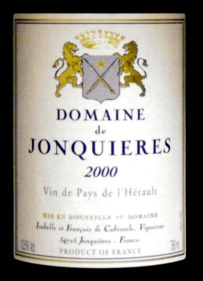 null 12 Bouteilles DOMAINE DE JONQUIERES ROUGE - VDP HERAULT Carton d'origine 20...