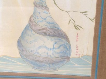 Mara Tran Long Femme alanguie 
Aquarelle signée et datée 1975
46 x 85 cm

 		

