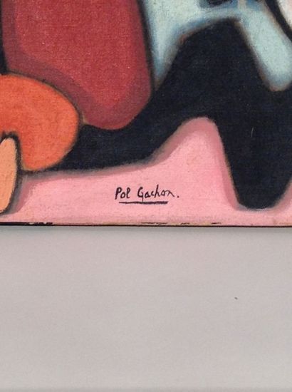 Pol GACHON (né en 1943) Les joies d'été
Huile sur toile signée en bas à gauche
65...