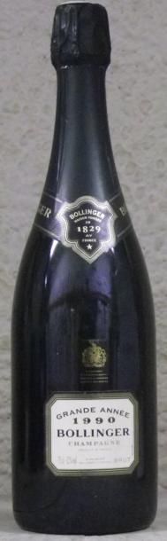null 1 Bouteille CHAMPAGNE BOLLINGER GRANDE ANNEE 1990