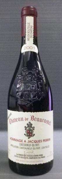 null 1 Bouteille Ch. DE BEAUCASTEL - "HOMMAGE A JACQUES PERRIN" 2001