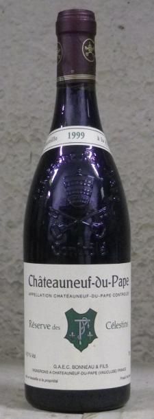 null 1 Bouteille CHATEAUNEUF DU PAPE "CUVEE DES CÉLESTINS" H. BONNEAU 1999