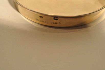 HERMES Paris Coupelle en argent doré - Diamètre : 6 cm - Poids : 32 g