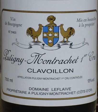 null 6 Bouteilles Puligny 1er Cru "CLAVOILLON" 2011 - LEFLAIVE 

