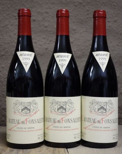 null 3 Bouteilles RAYAS - FONSALETTE ROUGE 1999 